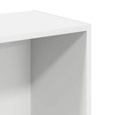 bogreol med 2 hylder 40x30x76,5 cm konstrueret træ hvid