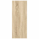 bogreol med 2 hylder 40x30x76,5 cm konstrueret træ sonoma-eg