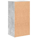 bogreol med 2 hylder 40x30x76,5 cm konstrueret træ betongrå