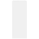 bogreol med 2 hylder 60x30x76,5 cm konstrueret træ hvid