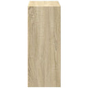 bogreol med 2 hylder 60x30x76,5 cm konstrueret træ sonoma-eg