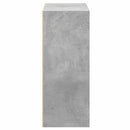 bogreol med 2 hylder 60x30x76,5 cm konstrueret træ betongrå