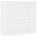 bogreol 80x30x76,5 cm konstrueret træ hvid