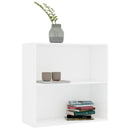 bogreol 80x30x76,5 cm konstrueret træ hvid