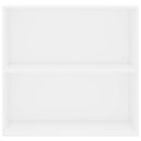 bogreol 80x30x76,5 cm konstrueret træ hvid
