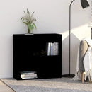 bogreol 80x30x76,5 cm konstrueret træ sort