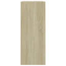 bogreol 80x30x76,5 cm konstrueret træ sonoma-eg