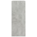 bogreol med 2 hylder 80x30x76,5 cm konstrueret træ betongrå