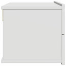 sengebord 40x30x30 cm konstrueret træ hvid