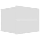 sengeborde 2 stk. 40x30x30 cm konstrueret træ hvid