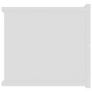 sengeborde 2 stk. 40x30x30 cm konstrueret træ hvid