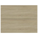 sengeborde 2 stk. 40x30x30 cm konstrueret træ sonoma-eg