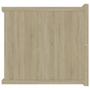 sengeborde 2 stk. 40x30x30 cm konstrueret træ sonoma-eg