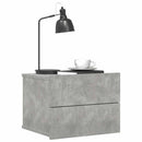 sengebord 40x30x30 cm konstrueret træ betongrå