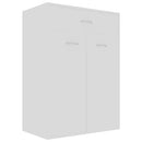 skoskab 60x35,5x84 cm konstrueret træ hvid