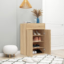 skoskab 60x35x84 cm konstrueret træ sonoma-eg