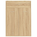 skoskab 60x35x84 cm konstrueret træ sonoma-eg