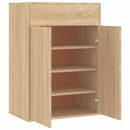 skoskab 60x35x84 cm konstrueret træ sonoma-eg