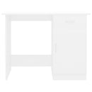 skrivebord 100x50x76 cm konstrueret træ hvid