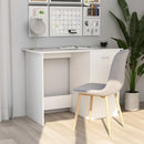 skrivebord 100x50x76 cm konstrueret træ hvid