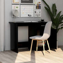 skrivebord 100x50x76 cm konstrueret træ sort