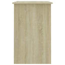 skrivebord 100x50x76 cm konstrueret træ sonoma-eg