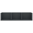 cd-reol 75x18x18 cm konstrueret træ grå