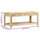 sofabord 110 x 50 x 45 cm håndmalet massivt mangotræ