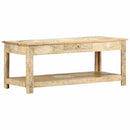 sofabord 110 x 50 x 45 cm håndmalet massivt mangotræ