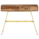 skrivebord med skuffer 100x55x75 cm massivt akacietræ