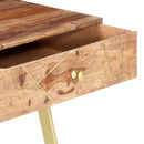 skrivebord med skuffer 100x55x75 cm massivt akacietræ
