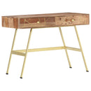 skrivebord med skuffer 100x55x75 cm massivt akacietræ
