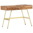 skrivebord med skuffer 100x55x75 cm massivt akacietræ