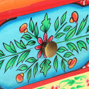 håndmalet konsolbord 80x35x75 cm massivt mangotræ