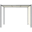 pergola med justérbart tag 3x3 m stål cremefarvet