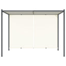 pergola med justérbart tag 3x3 m stål cremefarvet