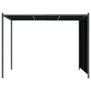 pergola tilbagetrækkeligt tag 3x3 m antracitgrå