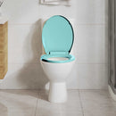 toiletsæde med soft-close oval grøn