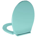 toiletsæde med soft-close oval grøn