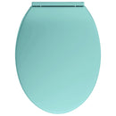 toiletsæde med soft-close oval grøn
