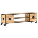 tv-skab 130x30x39 cm massivt mangotræ
