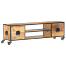 tv-skab 130x30x39 cm massivt mangotræ