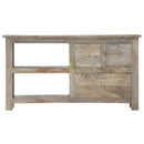 tv-skab 100x30x55 cm massivt mangotræ