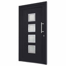 hoveddør 98x200 cm antracitgrå
