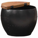 sofabord 53x43 cm massivt genbrugstræ