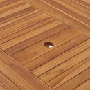 havebord 150x76 cm massivt teaktræ