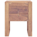 sengebord 40x30x50 cm massivt teaktræ