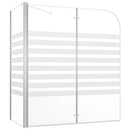 brusevæg 120x68x130 cm hærdet glas stribet