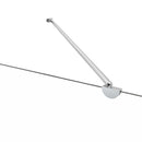 brusevæg 120x68x130 cm hærdet glas stribet