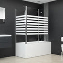 brusevæg 120x68x130 cm hærdet glas stribet